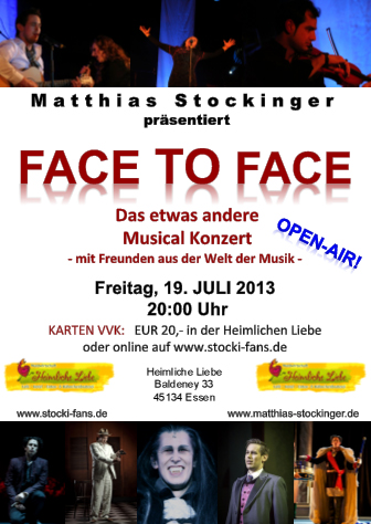 Plakat Face To Face Essen