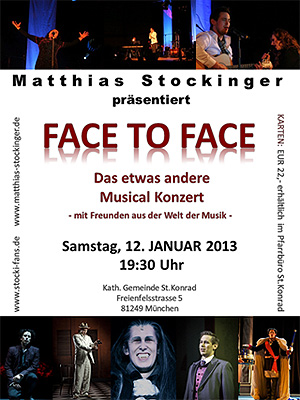 Plakat Face To Face München